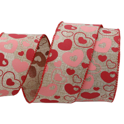 2.5" Valentine Heart Ribbon