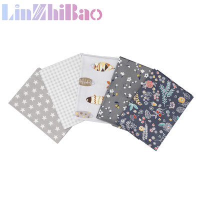 Spring flower cotton fabric FAT QUATER5 PCS SC-FQ007