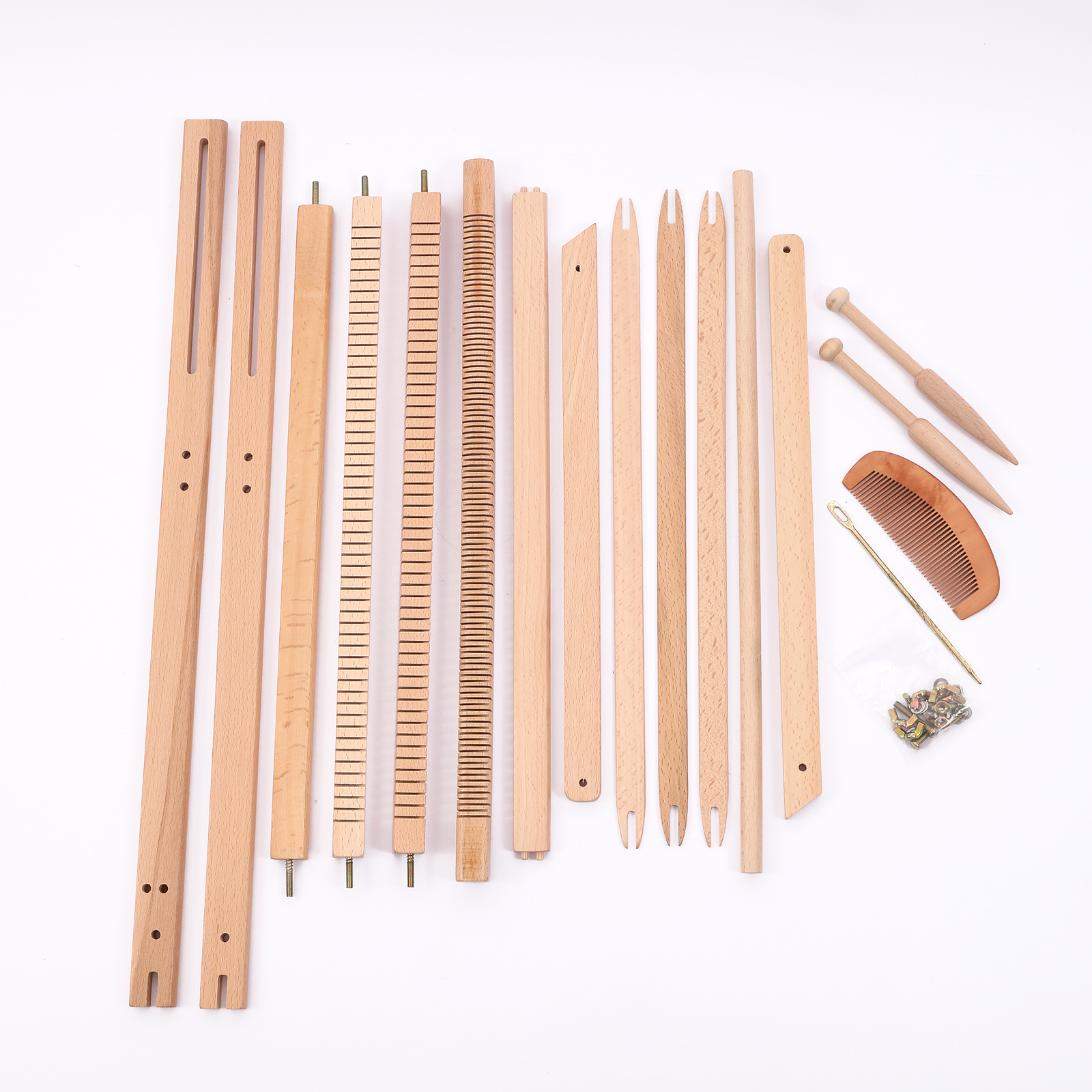 Weaving Looms With Stand, Wooden Multi-Craft Weaving Loom Kit ...