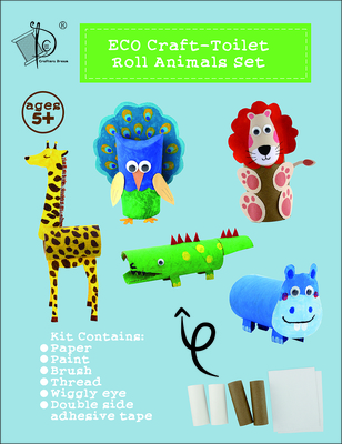 Eco craft-toilet Roll Animals set MH-E0169