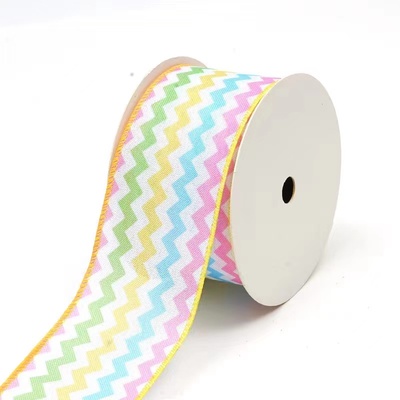 Easter ribbon rainbow ribbon &nbsp;macarons wired ribbon(1)(1)(1)
