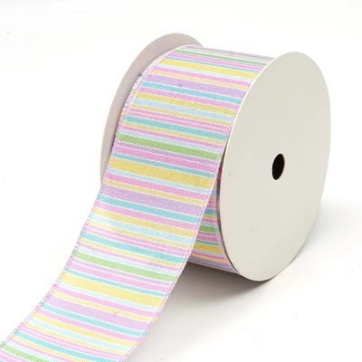 Easter ribbon rainbow ribbon &nbsp;macarons wired ribbon(1)(1)(1)(1)