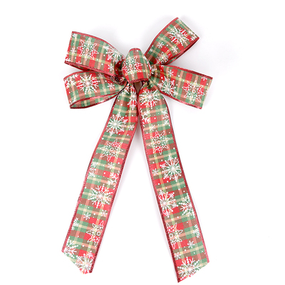 2.5''Christmas wired ribbon BOW YD-CB001