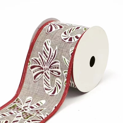 2.5''Christmas wired ribbon candy &nbsp;ribbon bow YD-CL025