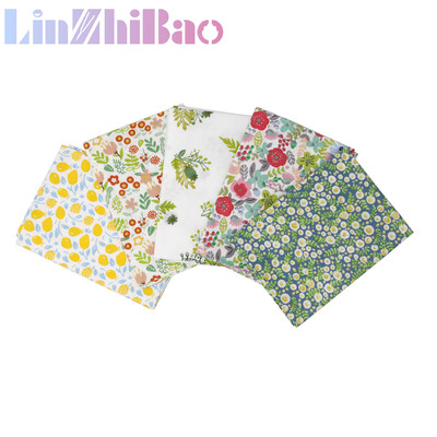 Flower cotton FAT QUATER 5PCS SC-FQ011