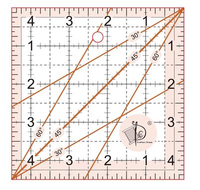 Quilting Ruler(Metric Version) MH-QT003