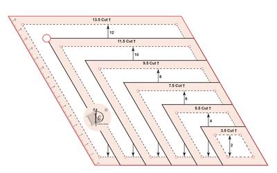 Quilting Ruler(Metric Version) MH-QT031