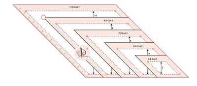 Quilting Ruler(Metric Version) MH-QT033