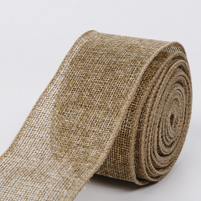 Pure color ribbon Fine jute wired &nbsp;63mm YD-PC015