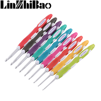 colorful corchet hook soft handle SC-ch022