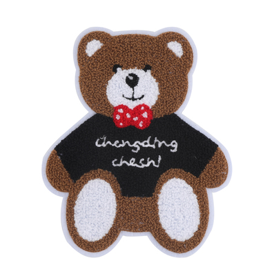 Bear towel embroidery