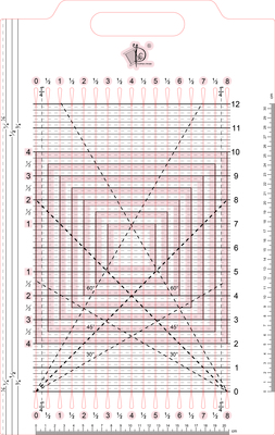 Quilting Ruler(Metric Version) MH-QT065