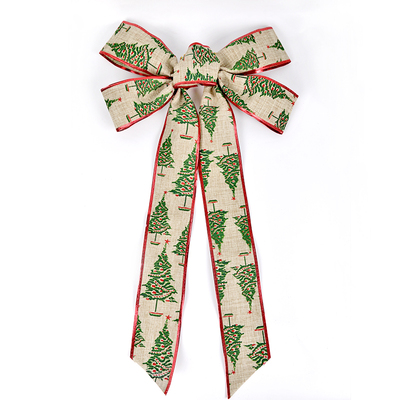2.5''Christmas wired ribbon BOW YD-CB002