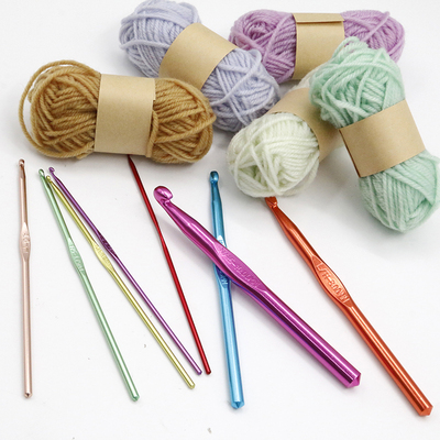 colorful aluminum crochet hook 15 cm SC-CH003