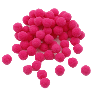 pompom neon pink