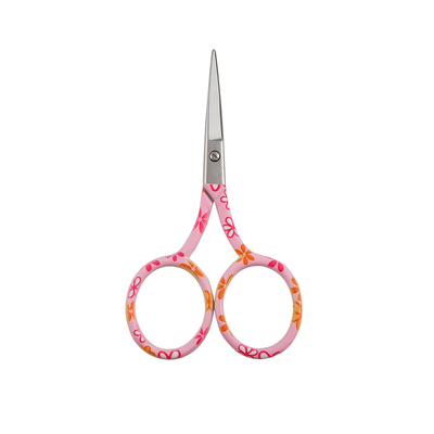 Embroidery thread scissors Printed pink flower 3.5 inch SC-sm005