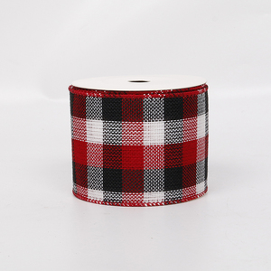 Plaids, & Harlequin Ribbon 63mm wired ribbon YD-GZ008
