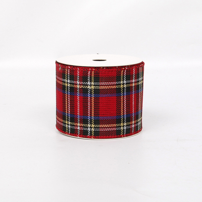 Plaids, & Harlequin Ribbon 63mm wired ribbon bow YD-GZ002
