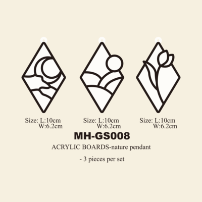 Acrylic glass paint coloring board MH-GS008