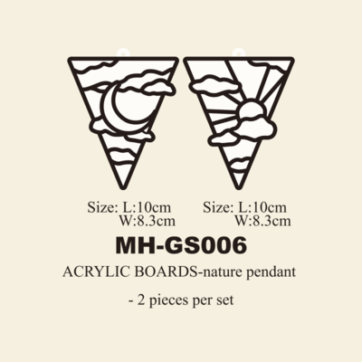 Acrylic glass paint coloring board MH-GS006