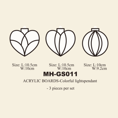 Acrylic glass paint coloring board MH-GS011