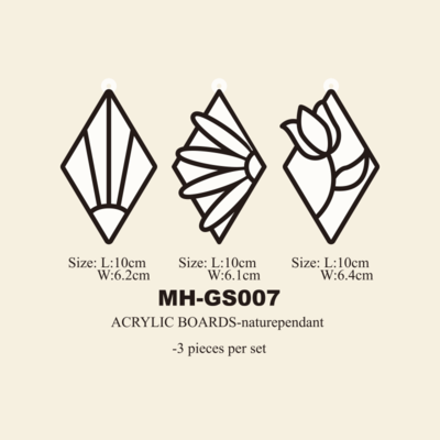 Acrylic glass paint coloring board MH-GS007