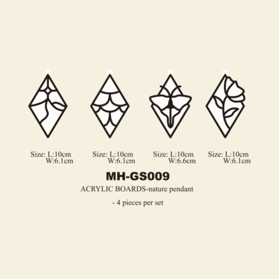 Acrylic glass paint coloring board MH-GS009