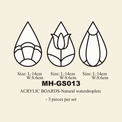 Acrylic glass paint coloring board MH-GS013