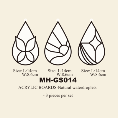 Acrylic glass paint coloring board MH-GS014
