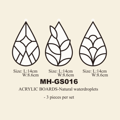 Acrylic glass paint coloring board MH-GS016