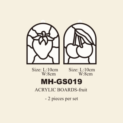 Acrylic glass paint coloring board MH-GS019