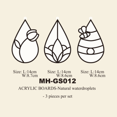 Acrylic glass paint coloring board MH-GS012