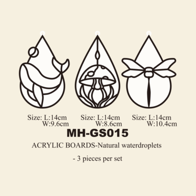 Acrylic glass paint coloring board MH-GS015