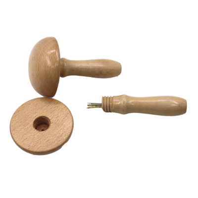 mushroom mender with needle organize wood sewing tool SC-YH026